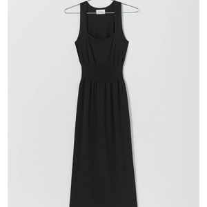 Indya Square-Neck Midi Dress